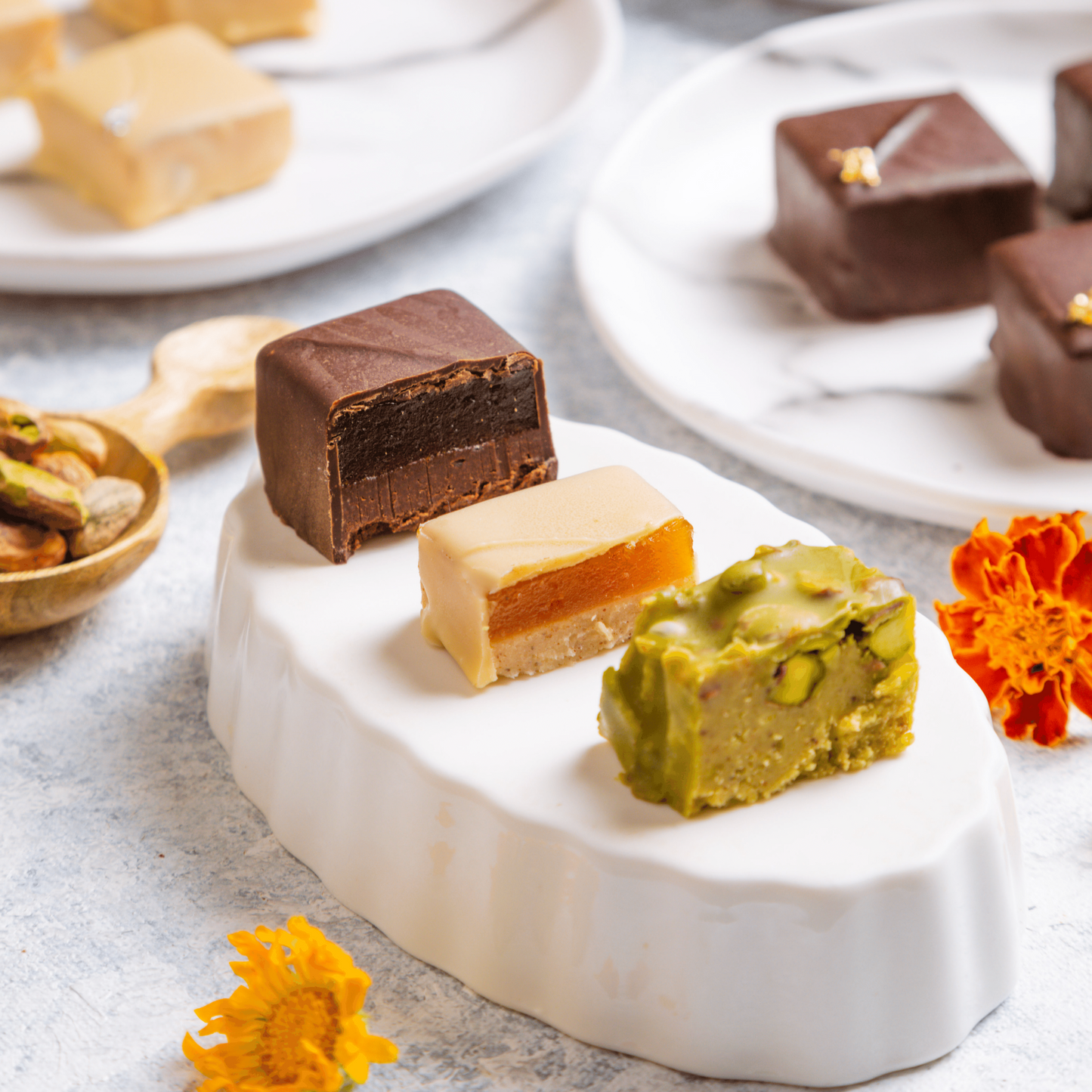 different type of chocolates